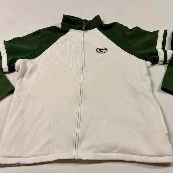 ~~GREEN BAY PACKERS EMBROIDERED WOMENS FULL-ZIP XL SWEATSHIRT - Picture 1 of 5
